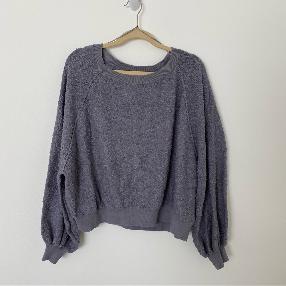 Free People Pullover | Gray/Purple | Size M